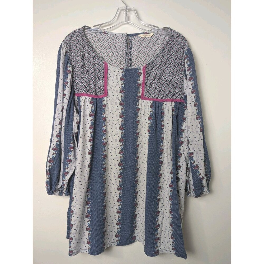 Matilda Jane A Quick Getaway Womens Top Blouse Size XL 48" Bust No Size Tag